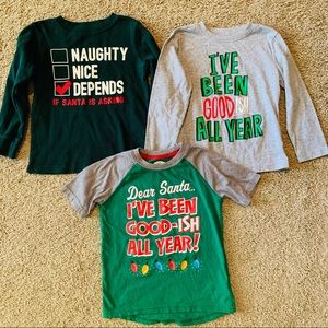 Boys Size 4 Christmas Shirts